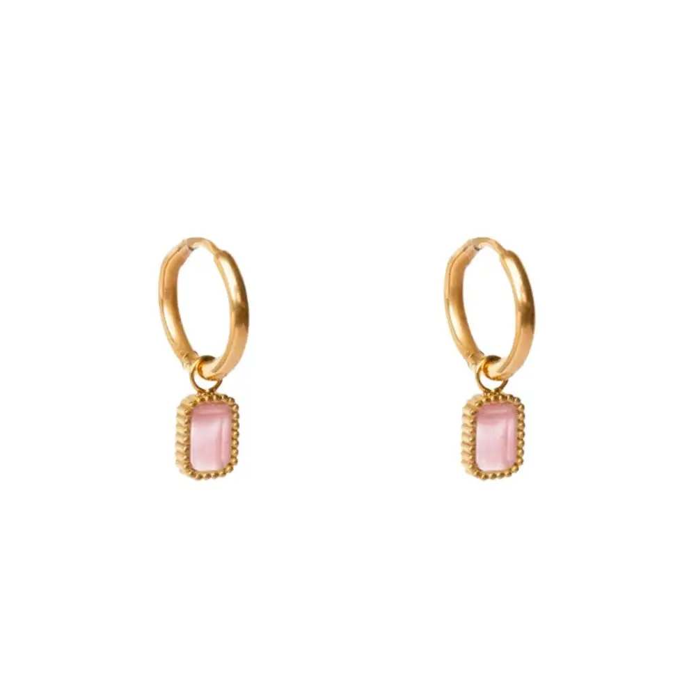Earrings Watermelon Quartz