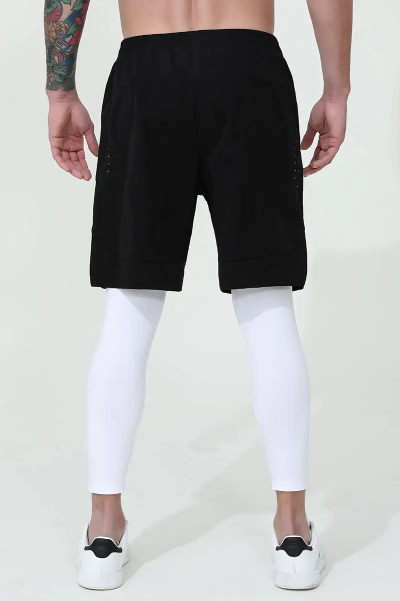 Dual Layer Stretch Athletic Shorts