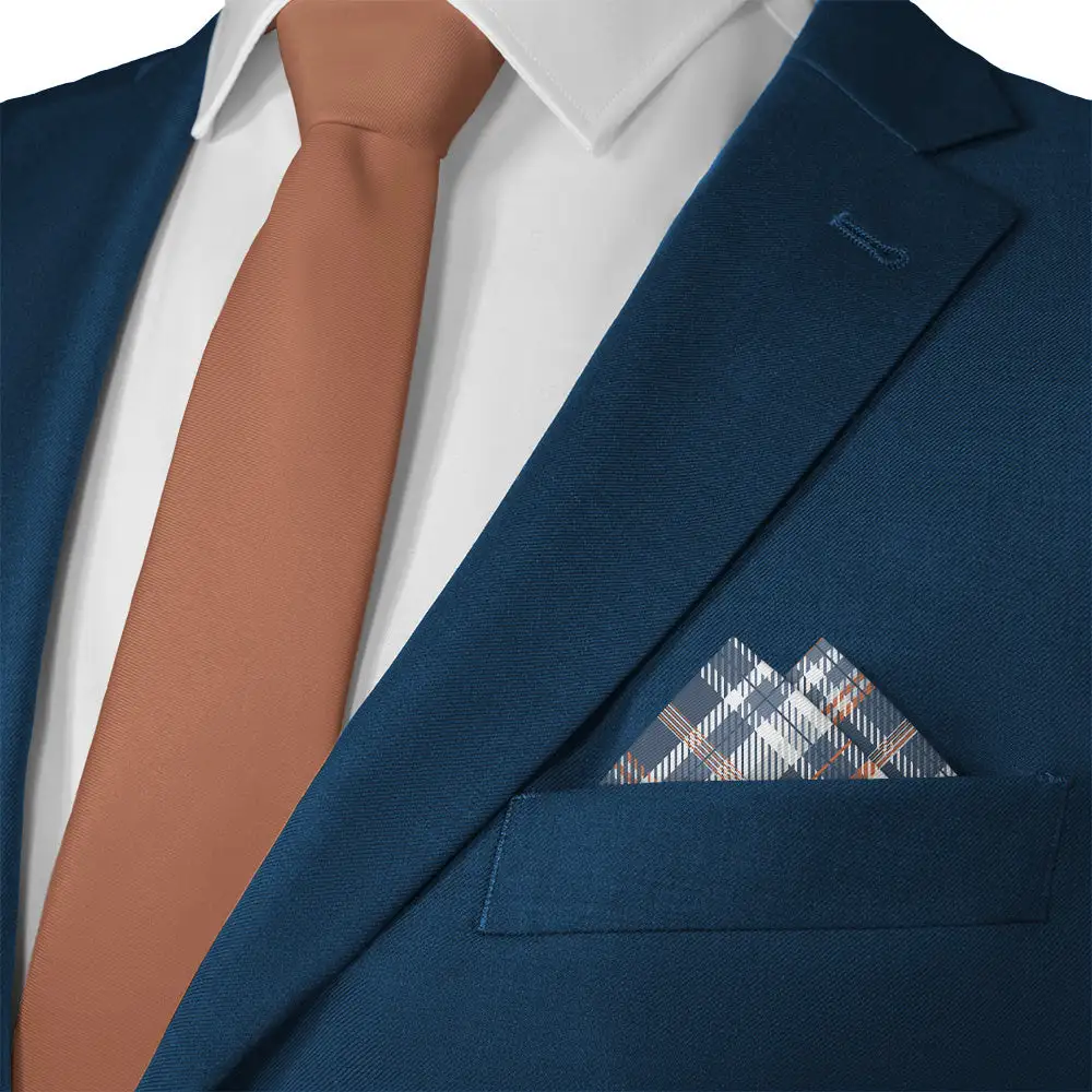 Modern Classic Plaid Pocket Square