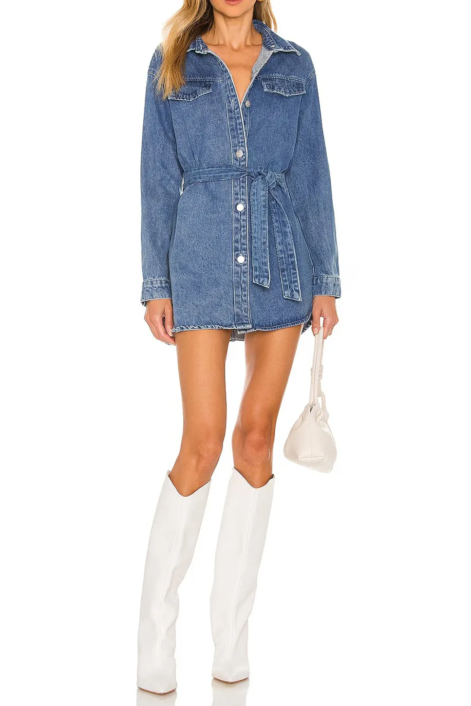 Long Sleeve Denim Dress