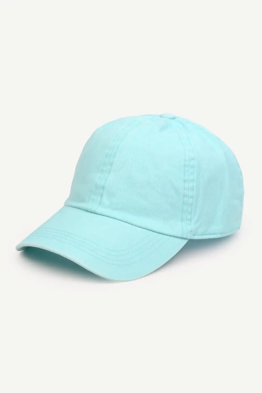 Six Panel Washed Denim Baseball Cap
