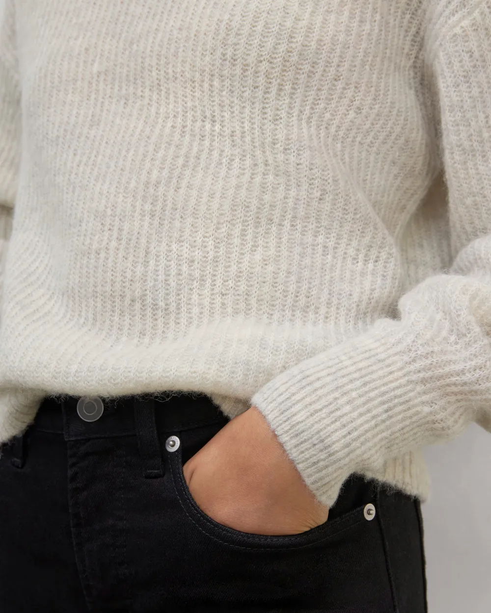 Vertical Striped Cashmere Sweater
