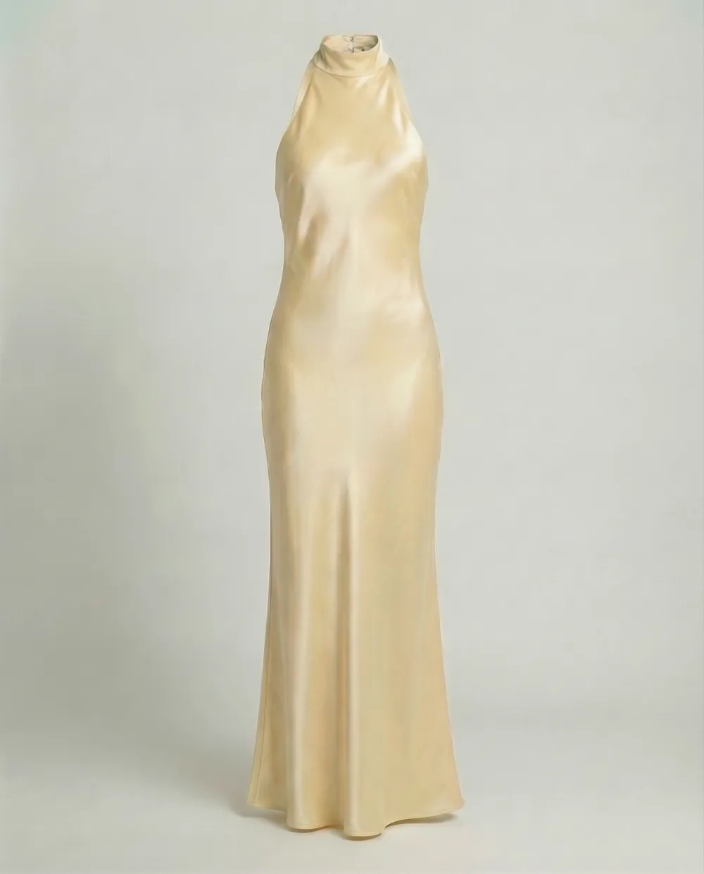 Women's Satin Bridal Maxi Dress