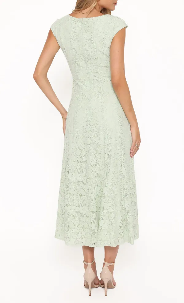 Lace A-Line Maxi Dress