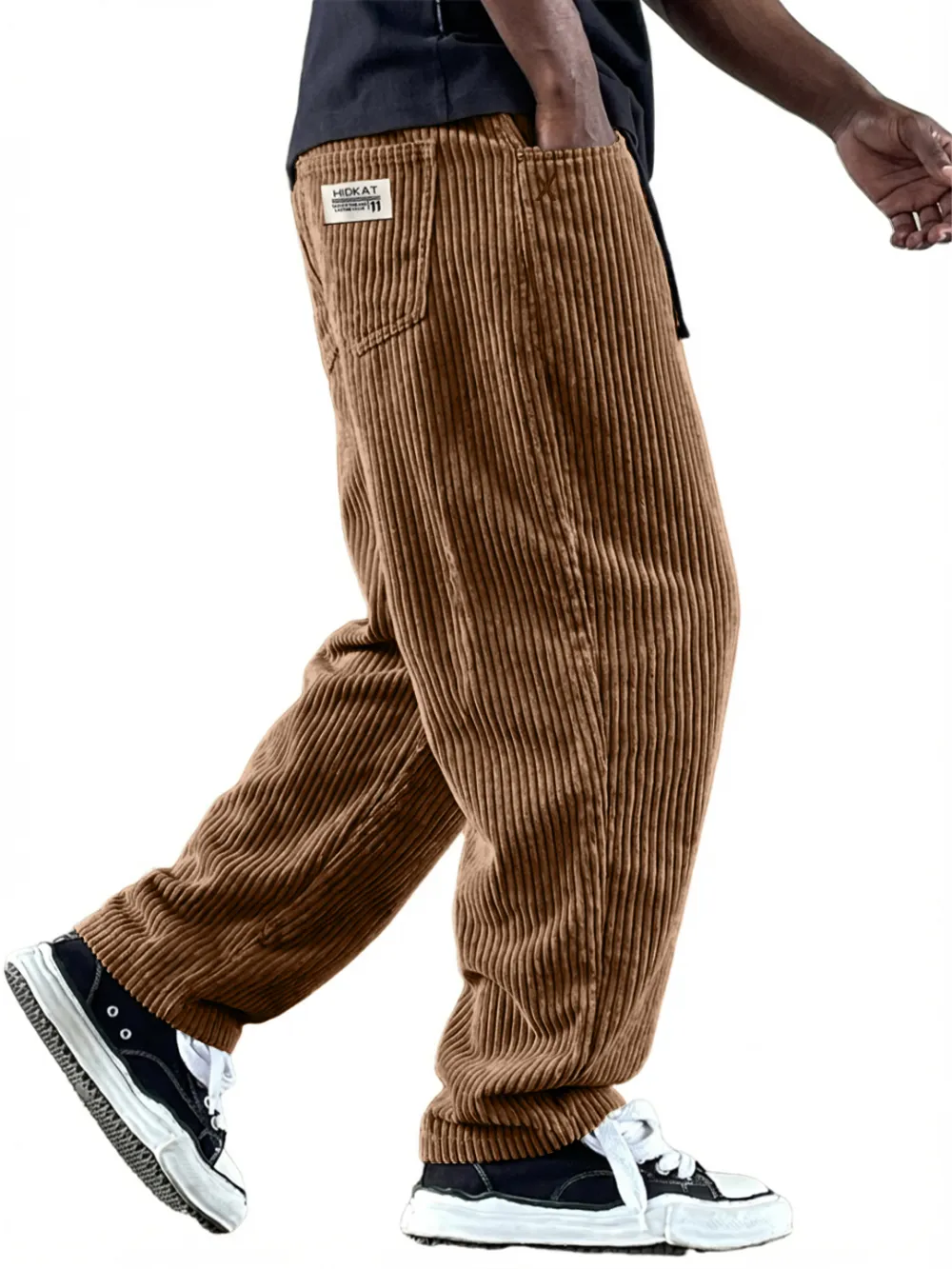 Roomy Corduroy Utility Pocket Pants