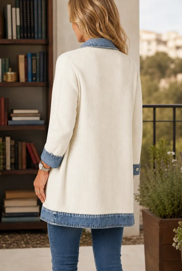 Ribbed Layering Cardigan