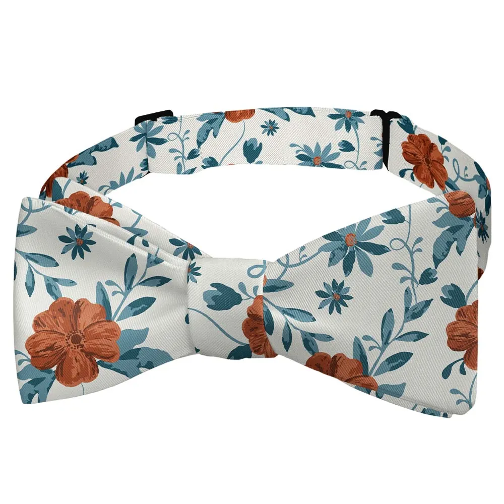 Impatiens Floral Motif Bow Tie