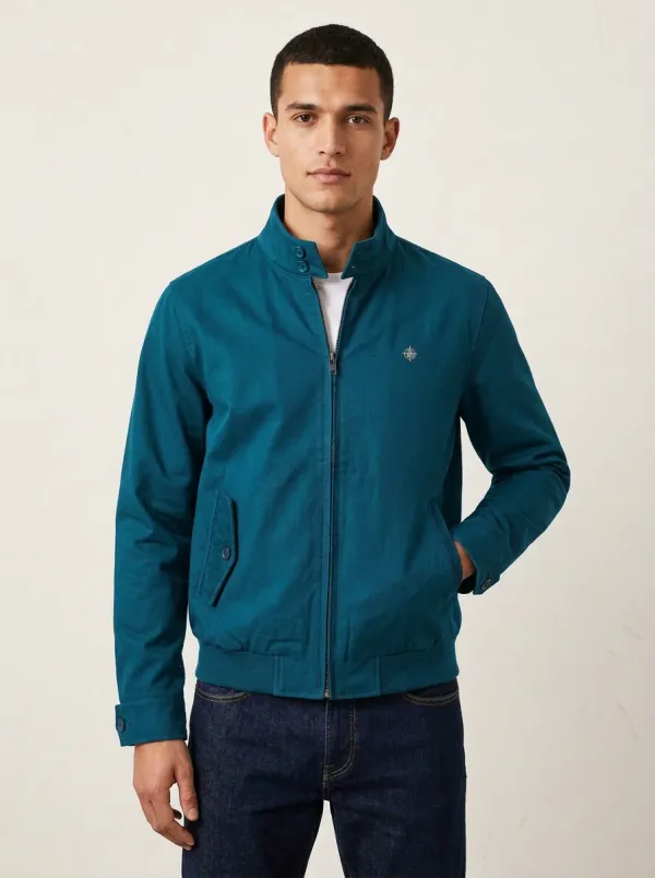 Men's Ridge Compass Logo Embroidered Harrington Jacket