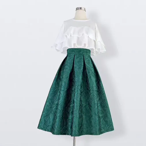 Lightweight Utility Everyday Casual Embroidered Skirt