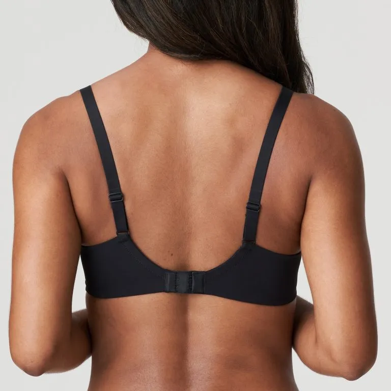 Women's Plunge Spacer Seamless Adjustable Straps Bonded Finish Mesh Microfiber Rounded Shape Bra