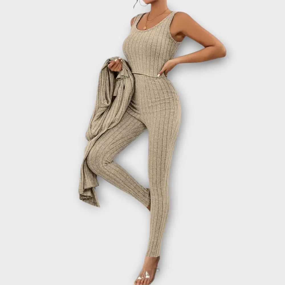 Cardigan Long Sleeve Matching Set