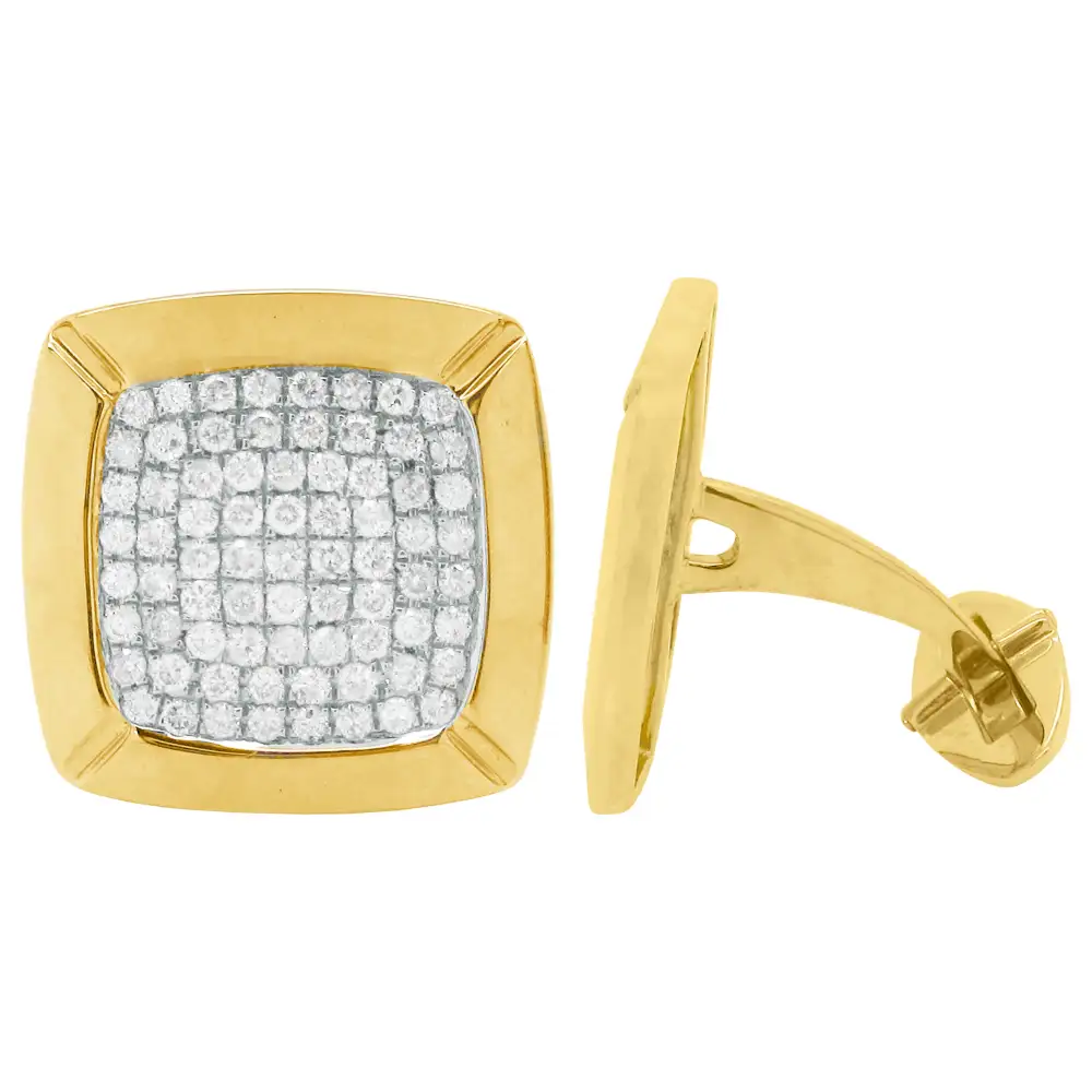 Distinctive Classic Diamond Cufflinks