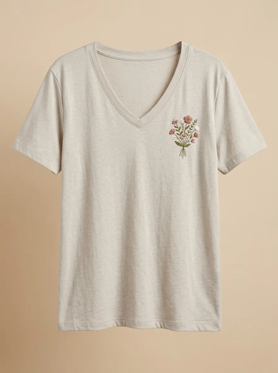 Women's Heathered V-Neck T-Shirt