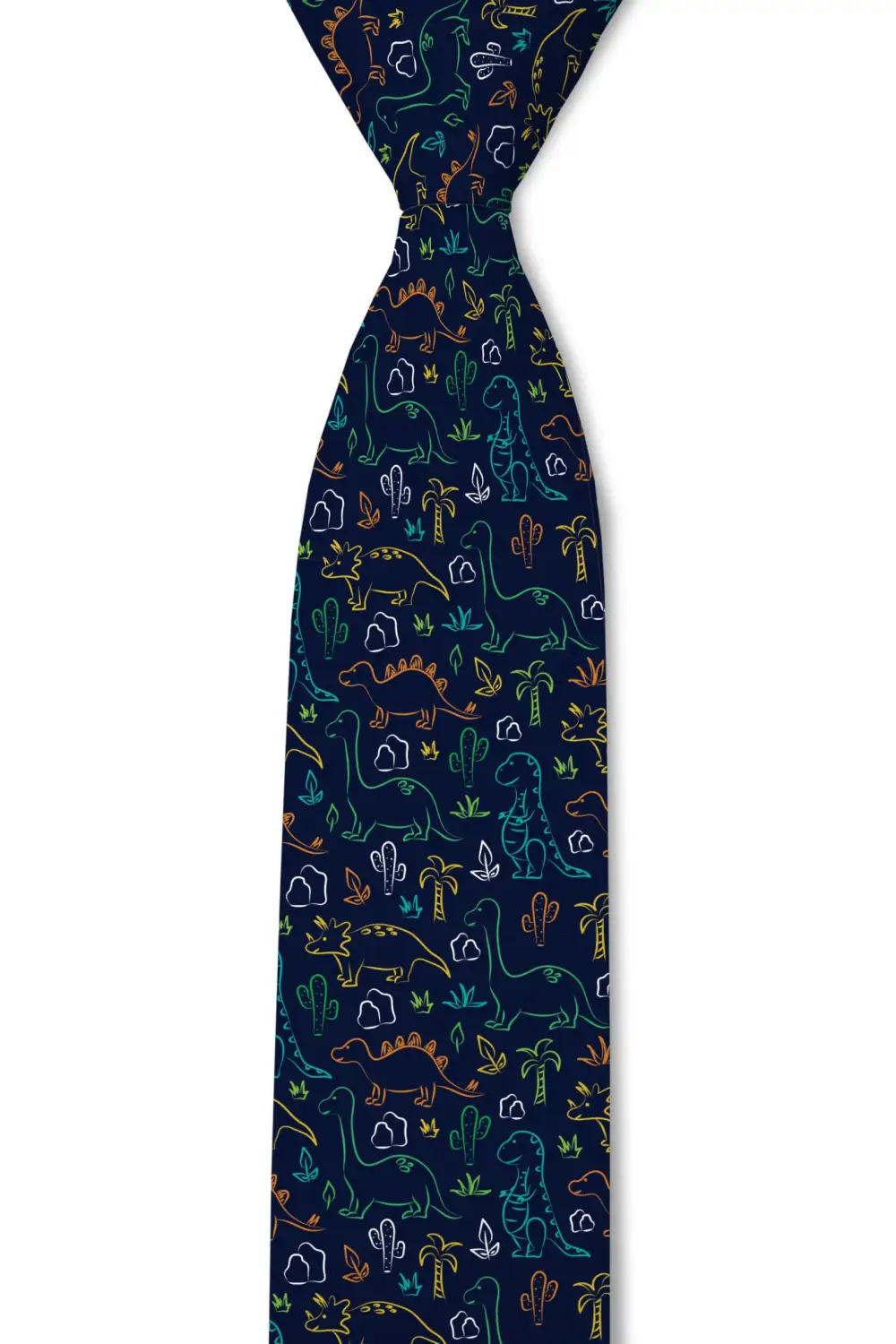 Modern Dinosaur Novelty Pattern Necktie