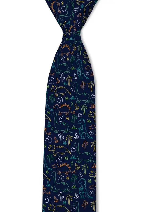 Modern Dinosaur Novelty Pattern Necktie