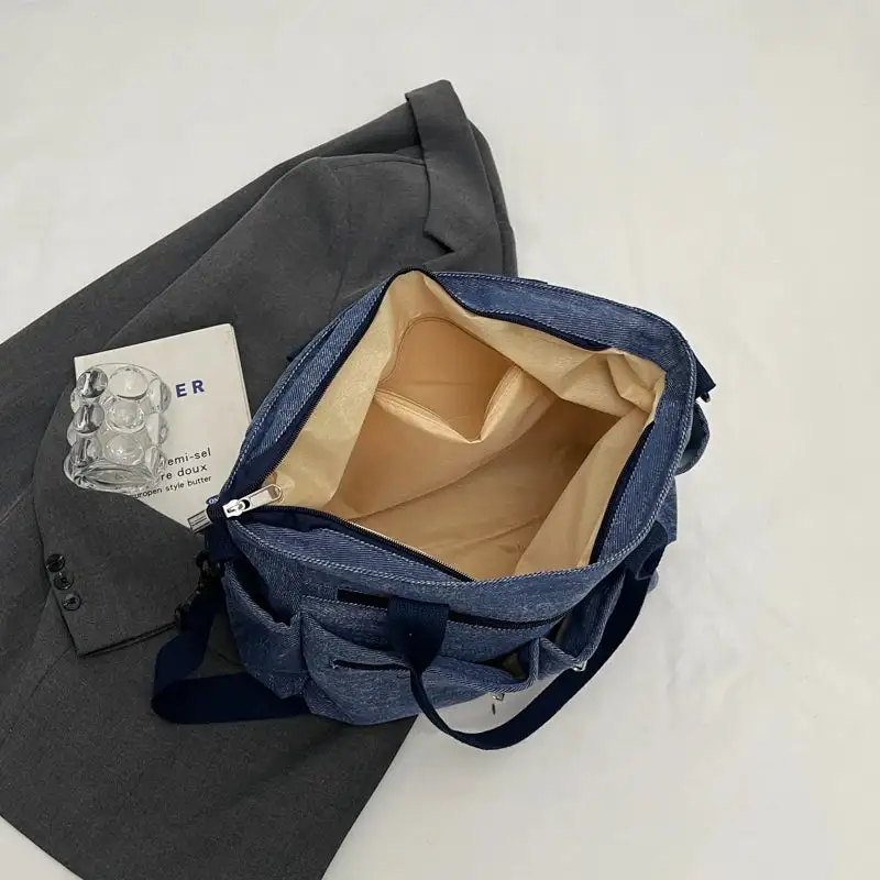 Versatile Utility: Large-Capacity Mesh & Canvas Travel Bag