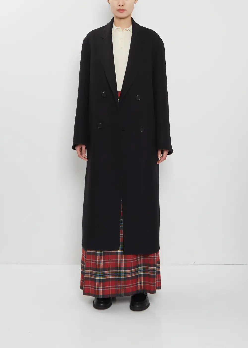 Women's Notch Lapel Double Breasted Coat