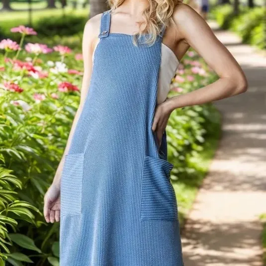 Ribbed Sleeveless Mini Tank Dress