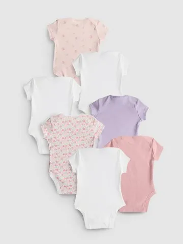 0-36mths | 7pk Short Sleeve Bodysuits