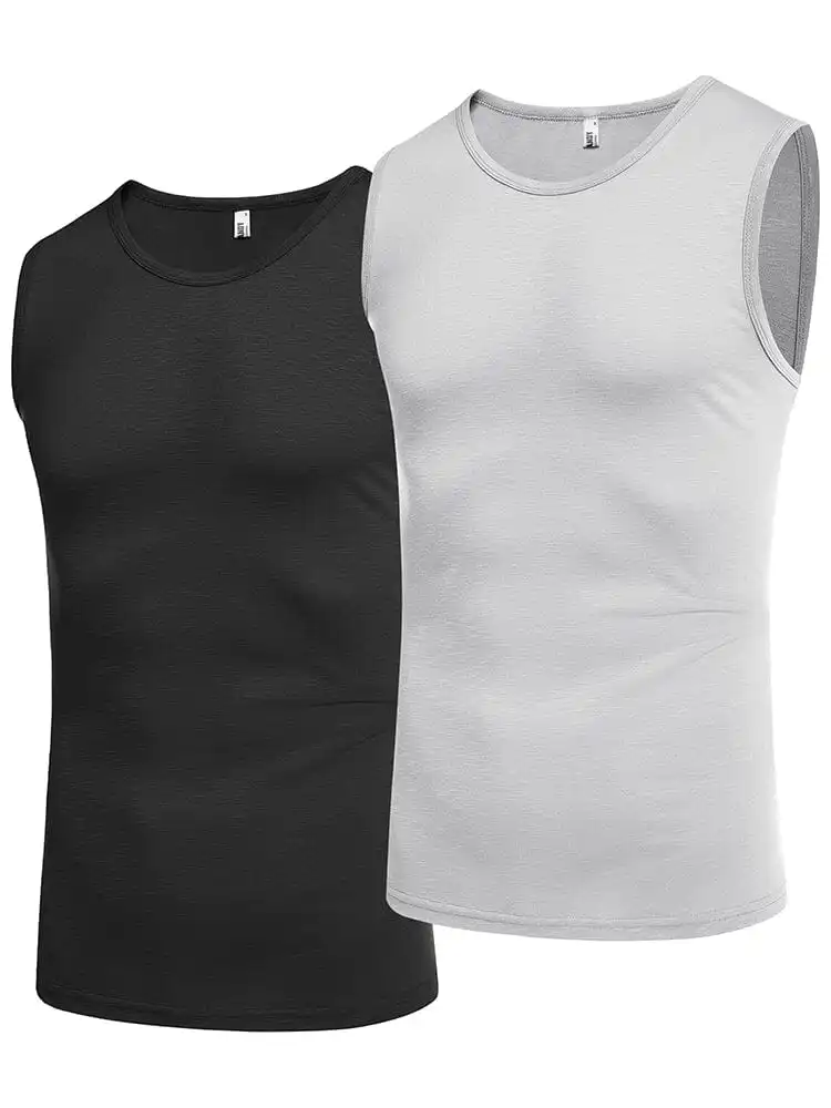 Soft Rib Muscle Cut Tank Top