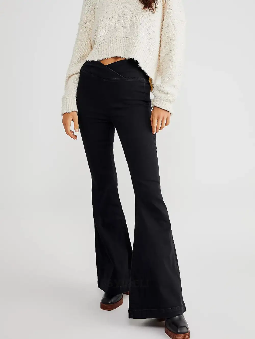 Balanced Flare Leg Denim Jeans