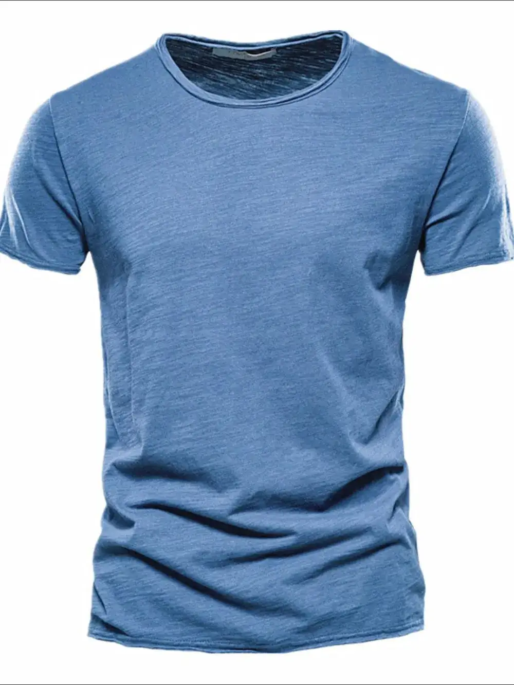 Button Detail Crew Neck Short Sleeve Tee