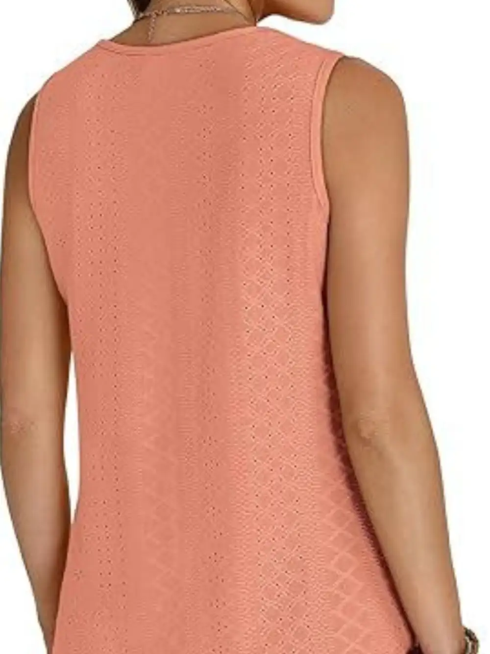Eyelet V-Neck Tank