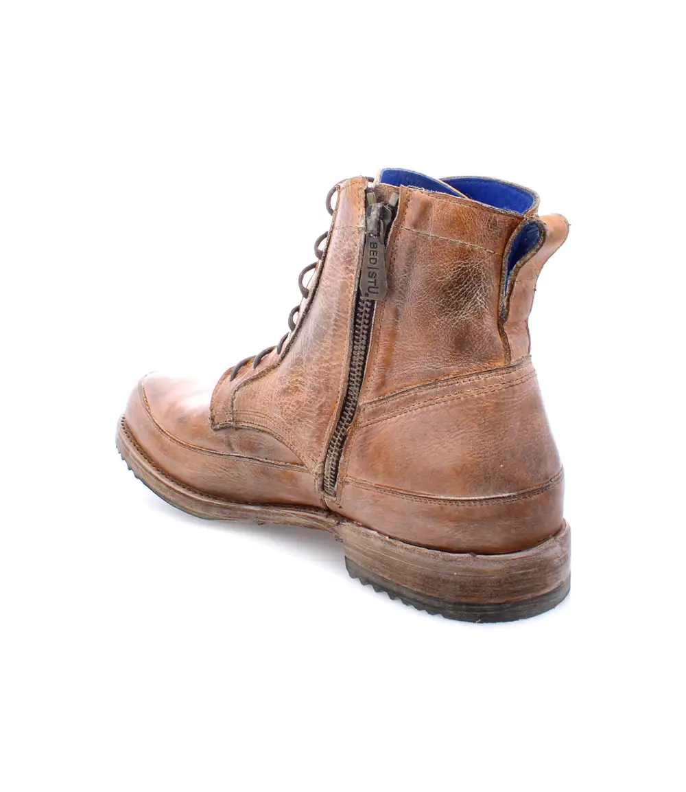 Apron-Toe Lace-Up Ankle Boots