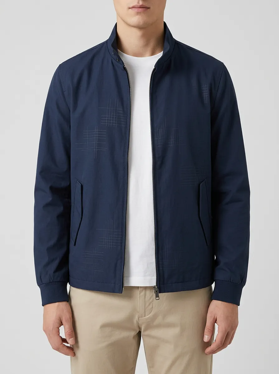 Grid Zip Jacket
