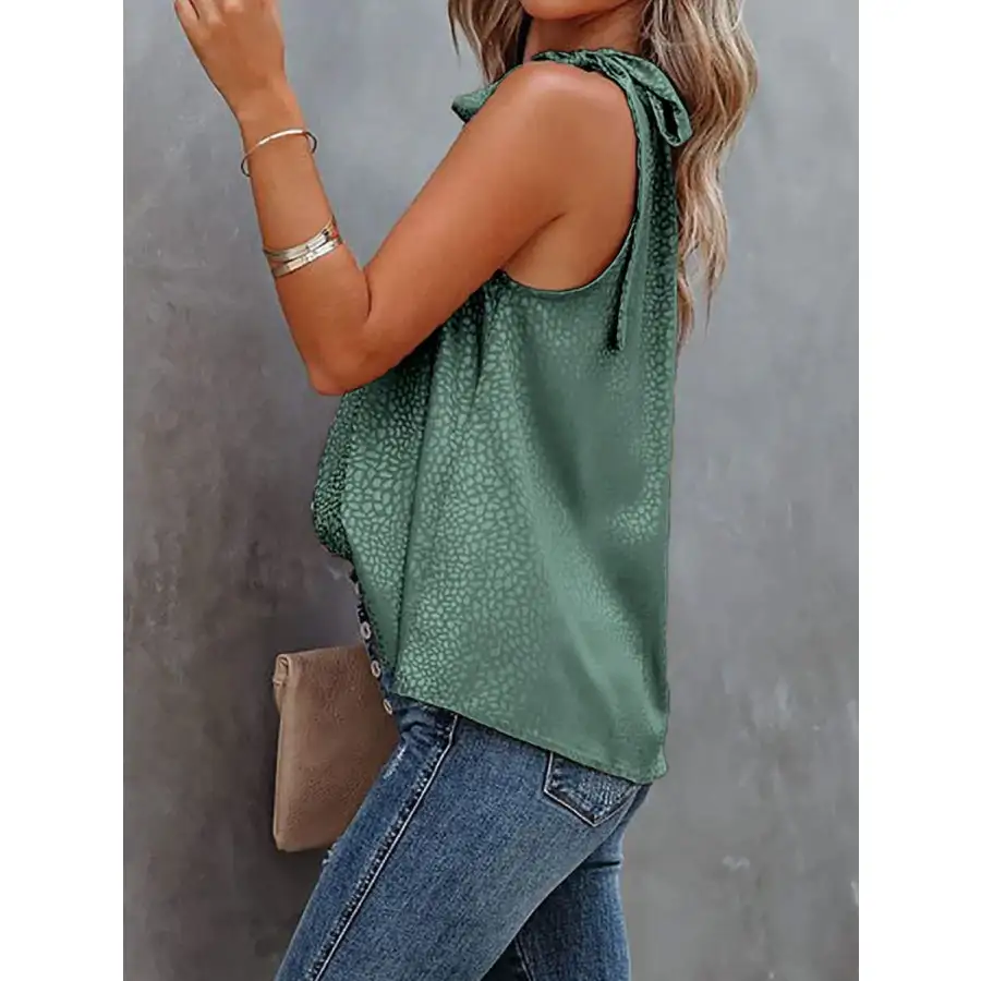 Tied Animal Camisole Top