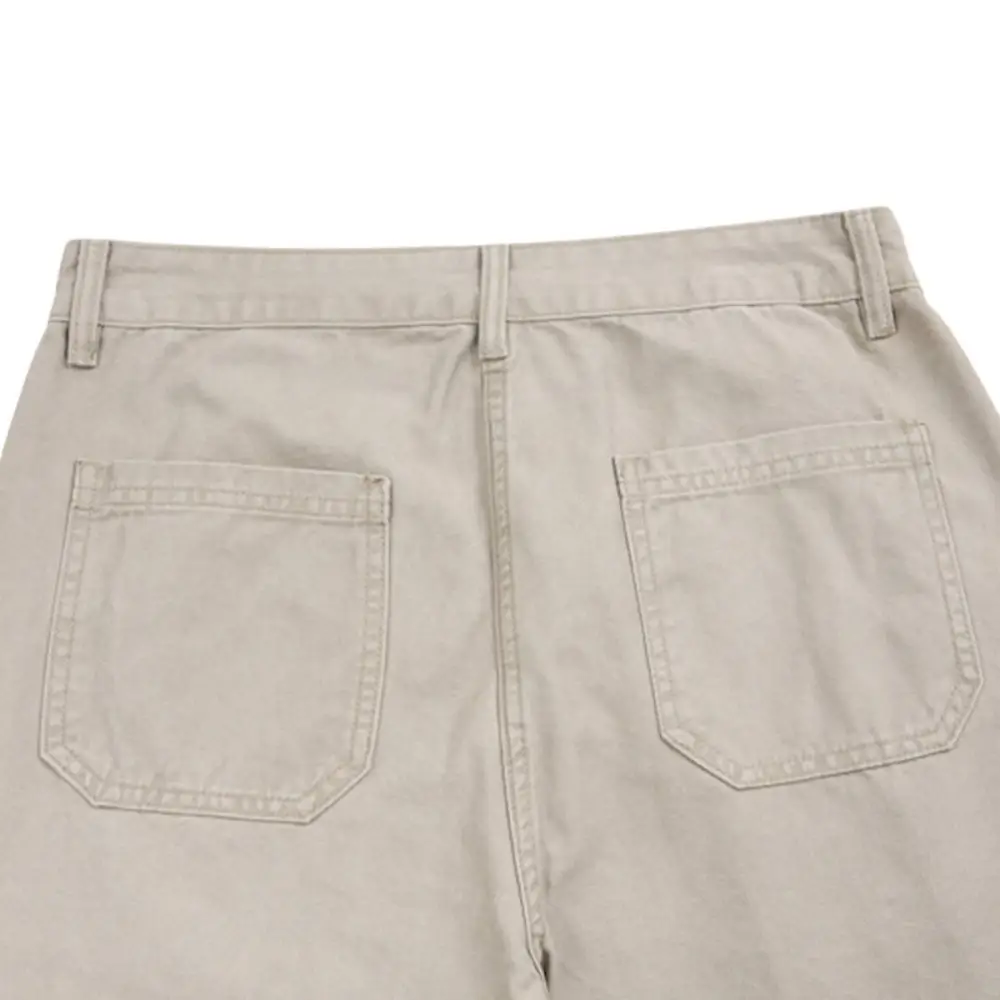 Washed Wide Leg Men's Casual Pants