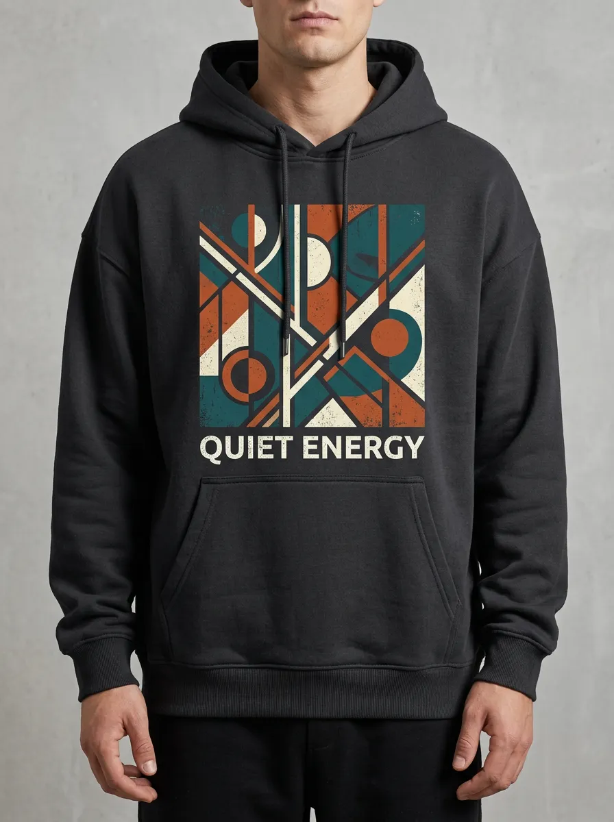 Men's Geometric Graphic Casual Hoodie