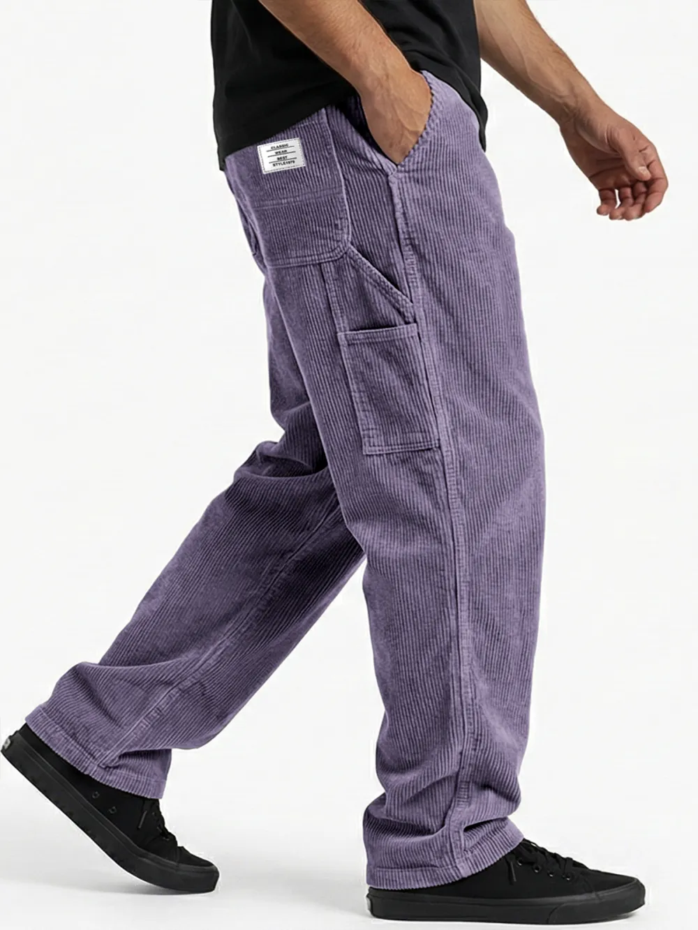 Corduroy Seamed Detail Pants