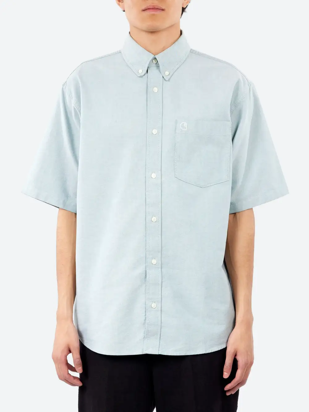 Men's Button Down Collar Button Front Shirt