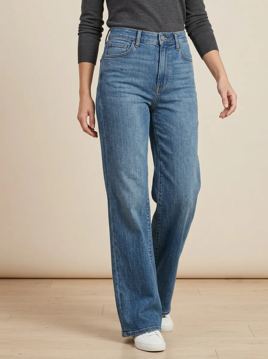 High-Rise Denim Casual Denim Jeans