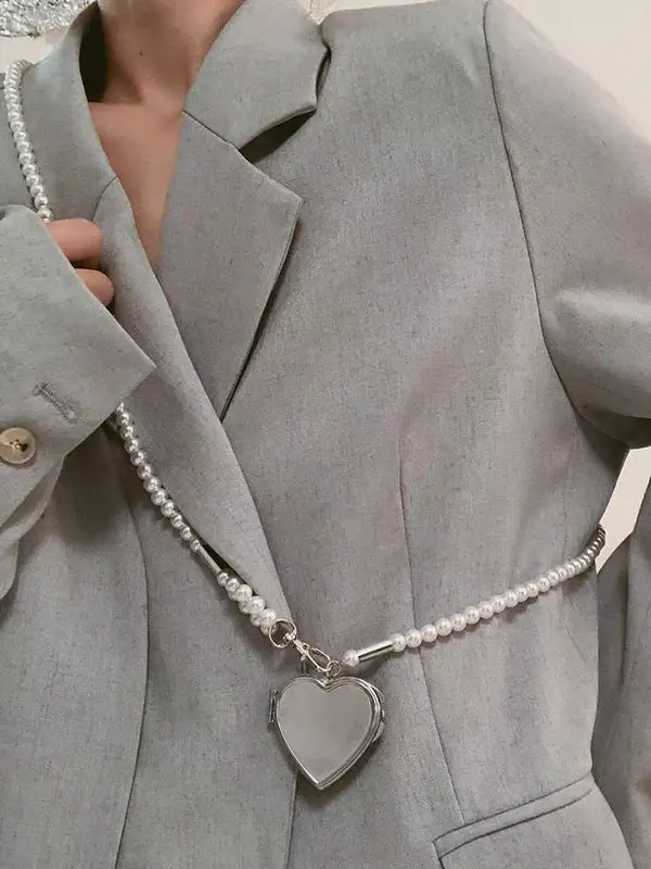Beaded Heart Waist Chain