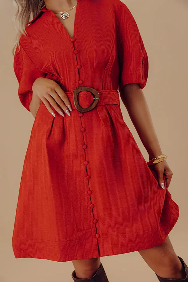 Mini Dress with Button Front
