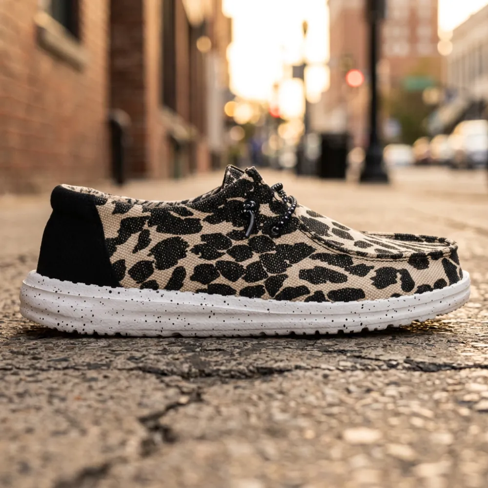 Wendy Cheetah Print Textile Slip On Shoes