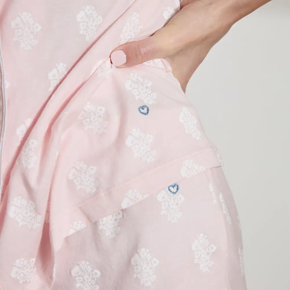 Printed Organic Pima Cotton Short PJ Set