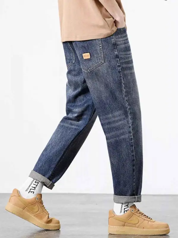 Straight Fit Wash Jeans