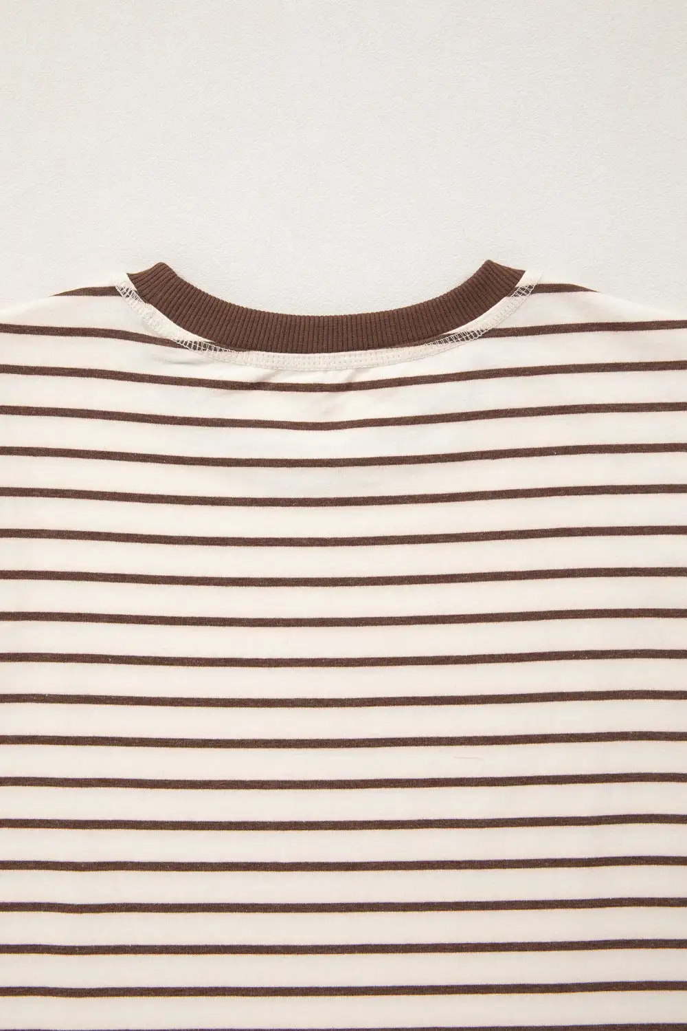 Round-Neck Relaxed Ribbed Striped Tank Top