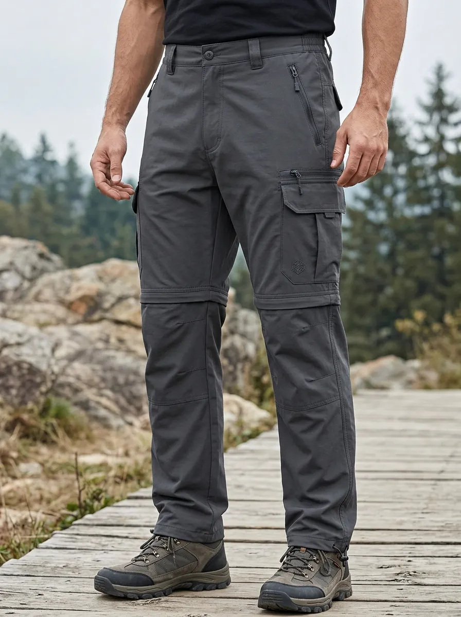 Men's Alpine All-Terrain Waterproof Zip-Off Tactical Cargo Pants