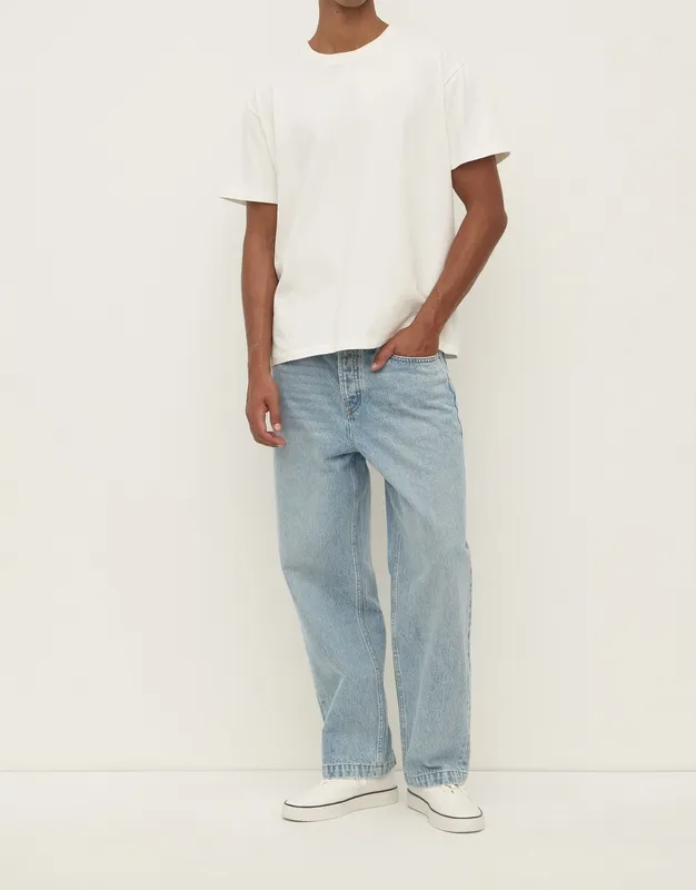 Faded Indigo Relaxed Fit Jeans