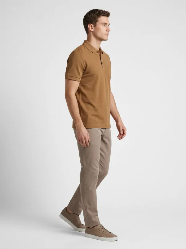 Modern Textured Men's Polo Shirt