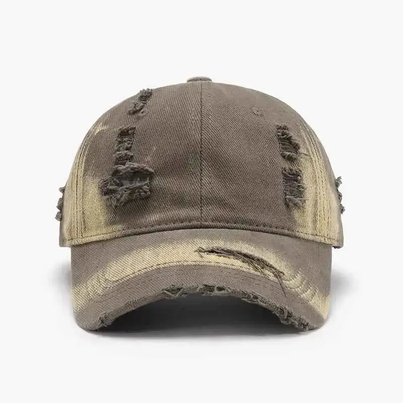 Distressed Adjustable Cotton Hat