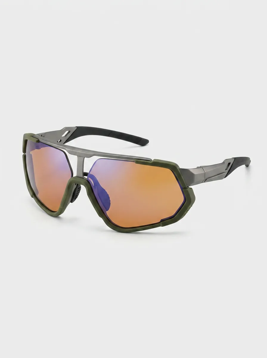 Men's Tactical Sports Cycling Mirror Lens Sunglasses
