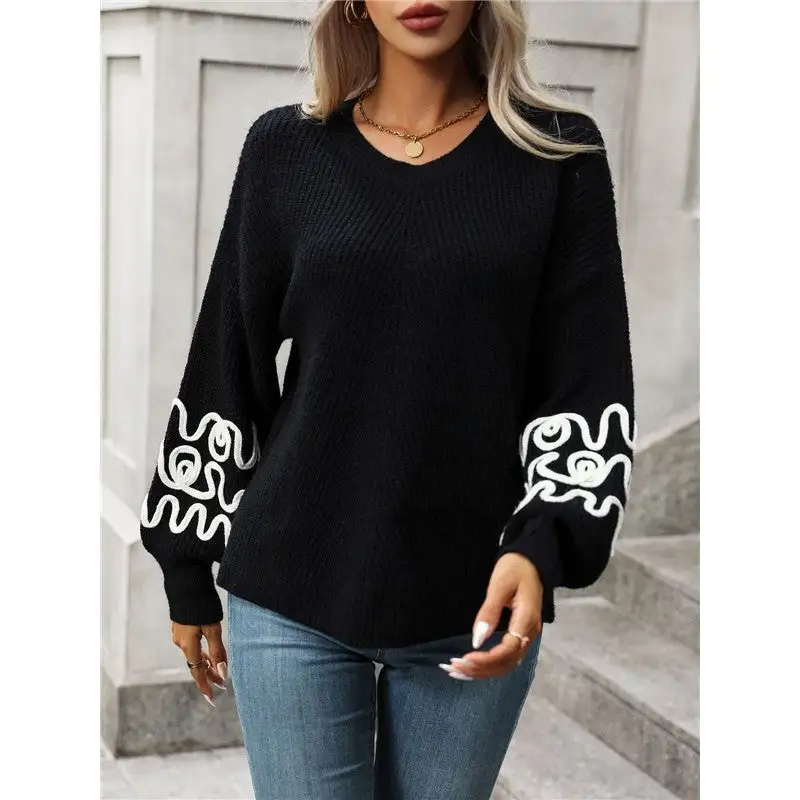 Timeless Women's Knit Long-Sleeve Relaxed Sweater
