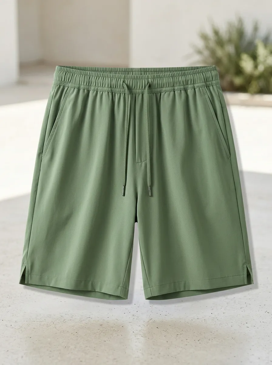 Versatile Ice-Silk Casual Stretch Shorts