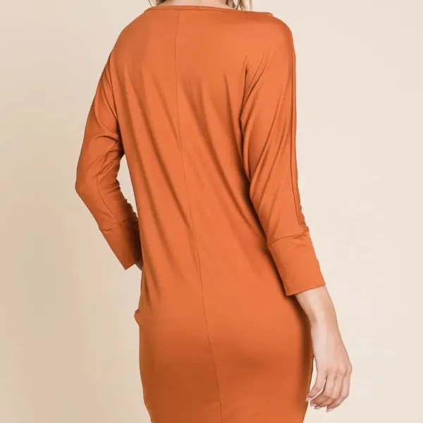 Dolman Sleeve Mini Dress