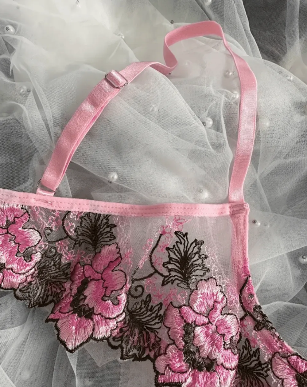 Bralette Open Cup Lingerie Set